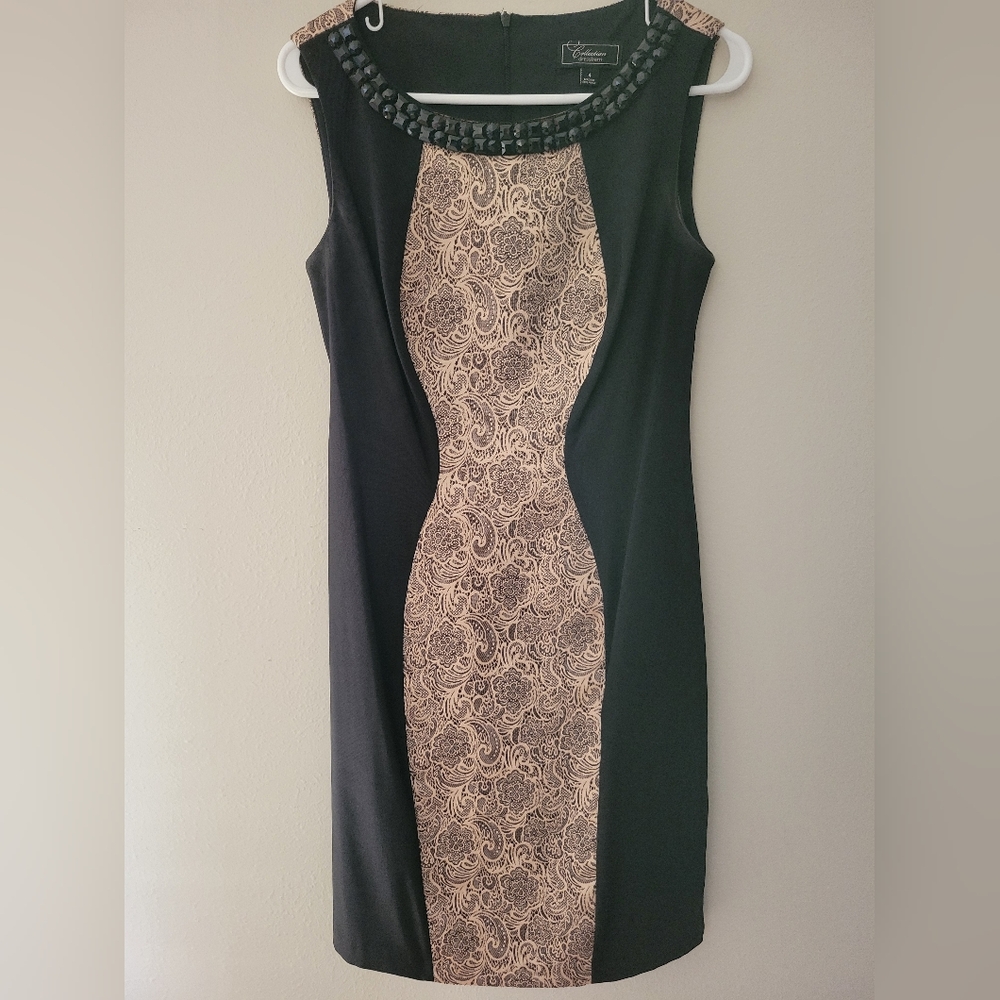 Black and Gold Sheath Dress From Dress Barn